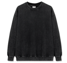 Autumn Trendy Batik Oullover Washed Men's Sweatshirt