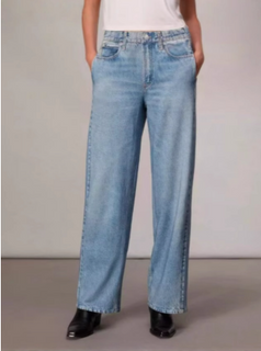 Summer Fashion Casual Loose Straight Denim Pant for Women