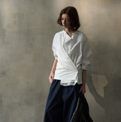 Spring Fashion Pleated Casual Women Blouse