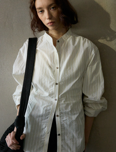 Summer Casual Commuting Fashion Striped Design Women Blouse