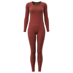 Reversible Warm High Elastic Round Neck Suit for Women