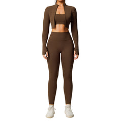 Breathable Tight Elastic Fitness Yoga Set for Women