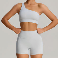 New-Style Women's High-End Tight-Fit Sports Yoga Set With Pockets