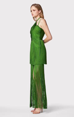 Summer Fashionable and Sexy Fringed Cinched Waist Party Slip Dress for Women