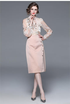 French Temperament Slim Two-Piece Set Fashion Temperament Women's Wear