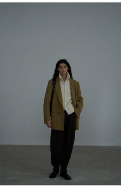 A classic, Fashionable, Mature And Casual Double-sided Woolen And Full Wool Texture Blazer