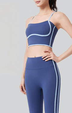Women's Linear Outdoor Sports High Waist Slimming Suit