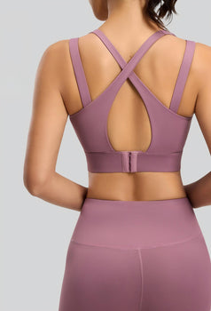 Women's Shoulder Strap Sports Yoga Bra
