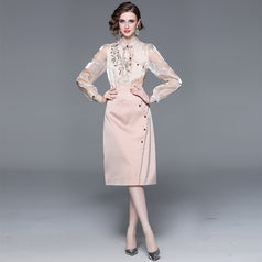 French Temperament Slim Two-Piece Set Fashion Temperament Women's Wear