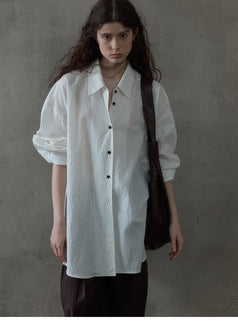 Simple And Loose Short-Sleeved Commuting Striped And Contrasting Fabric Women Blouse