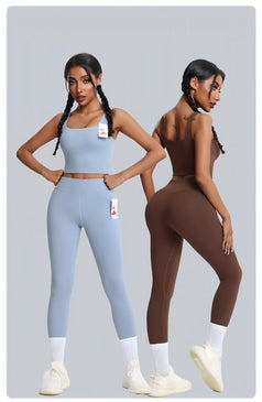 Lycra High-End Sports High-Stretch Fitness Yoga Set