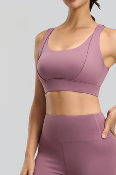 Women's Shoulder Strap Sports Yoga Bra
