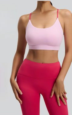 Women's Six Strings Cross Yoga Fitness Bra