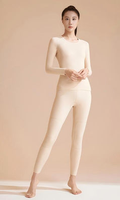 Reversible Warm High Elastic Round Neck Suit for Women