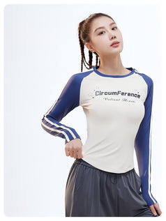 Vintage Crewneck Letter Print Sport T-Shirt