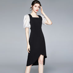 French Short - Sleeved Style Retro Dress