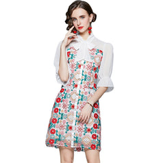 Floral Embroidered Dress