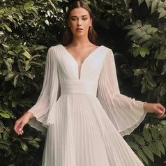 Sexy Deep V Long-Sleeved Dress Slim Dress