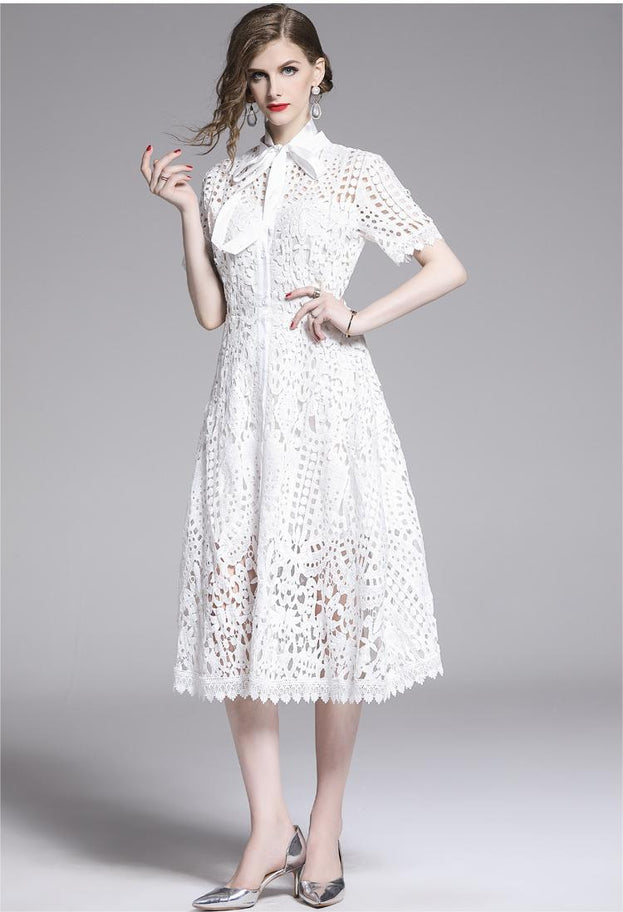Loose and Thin Temperament Elegant Girl Over-the-Knee Long White Skirt