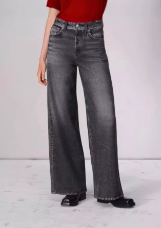 Summer Fashion Casual Loose Straight Denim Pant for Women