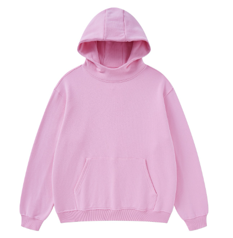 Fashion Fleece Technology Solid-color High-neck Hooded Men's Sweatshirt