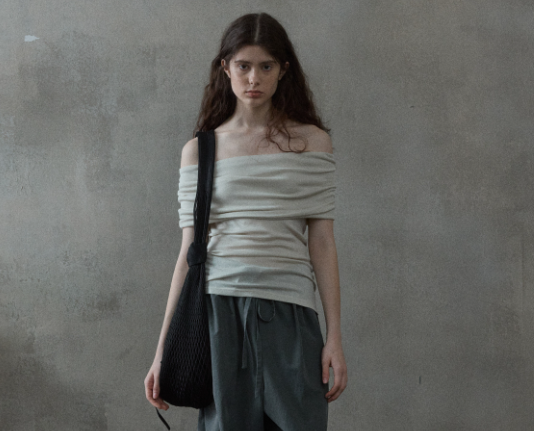 Spring Fashion, Simple And Casual Solid-color Tencel Wool Women's Top