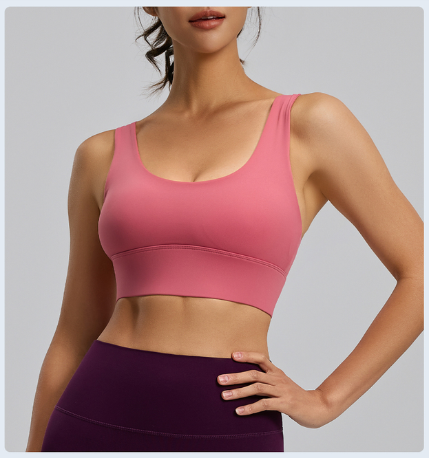 Cross-Design Elastic Fitness Yoga Bra