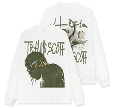 Round Neck And Long Sleeves Printed Fashion Men's T-shirt