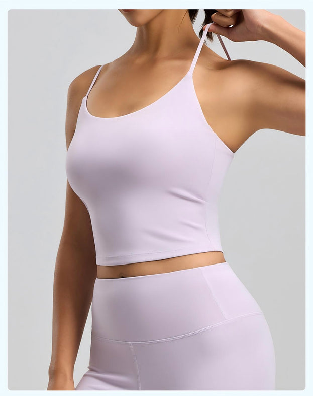 Yoga Fitness Outerwear with Detachable Bra Straps