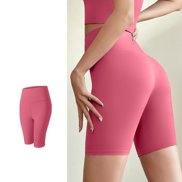 Women's High-Waist Stretchable Sports Tight Yoga Shorts