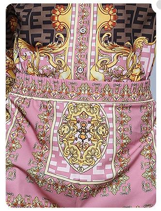 Printed Long-Sleeved Shirt Wide-Leg Pants Suit Women's Two-Piece Autumn Clothes New