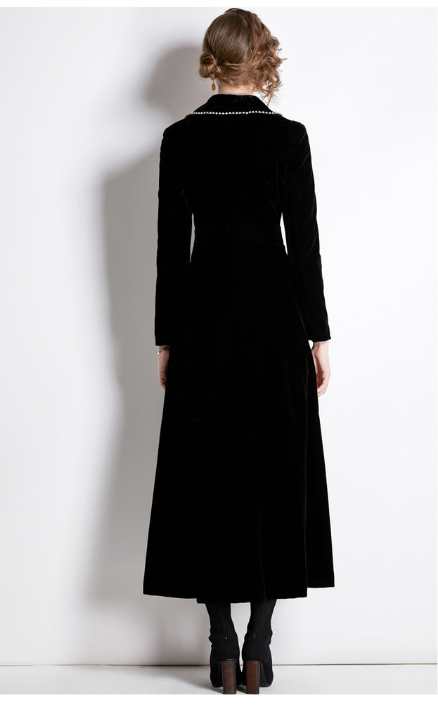 Autumn and Winter High-End Temperament Windbreaker Coat