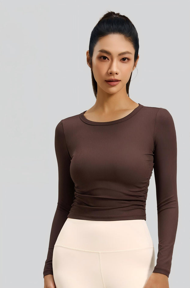 Autumn New Slim-fit Tight Waist Yoga Suit Long Sleeves