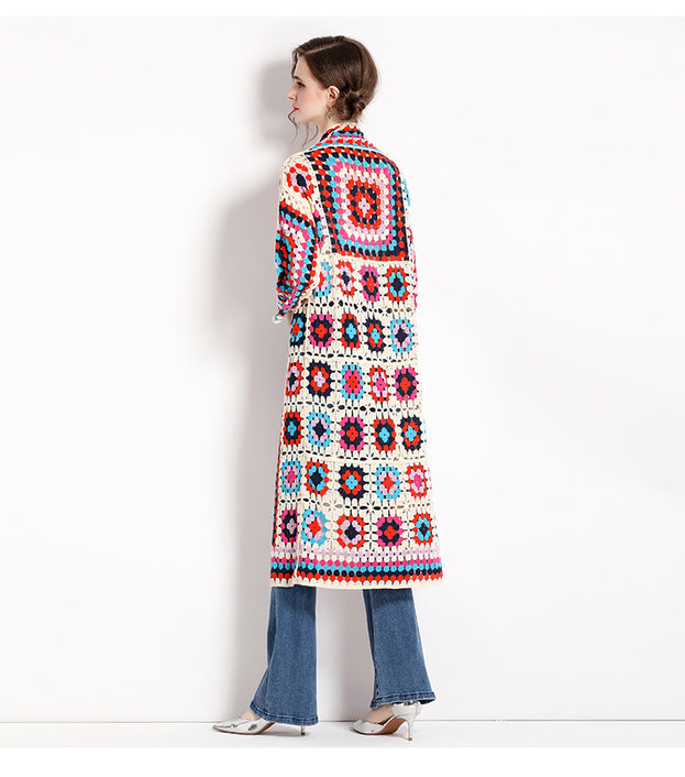 Travel Holiday Knitted Shawl Cardigan