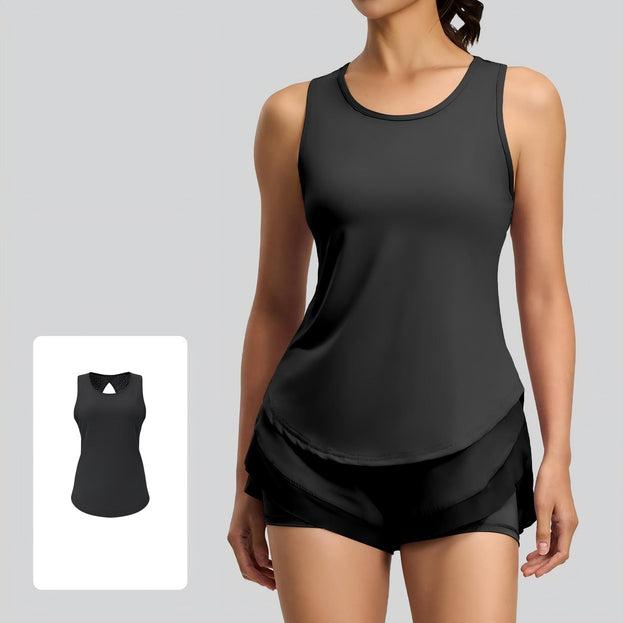 Breathable Sports Vest Mesh Hollow Yoga Clothing for Women