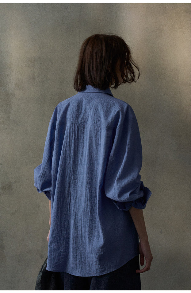 Loose And Fashionable Soild Colour Suitable Women Top