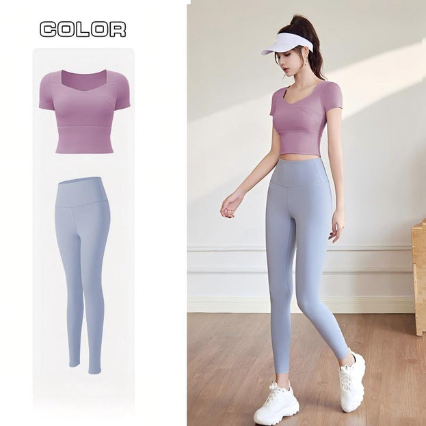 Sports And Yoga Workout Set With Padded Cups for Women