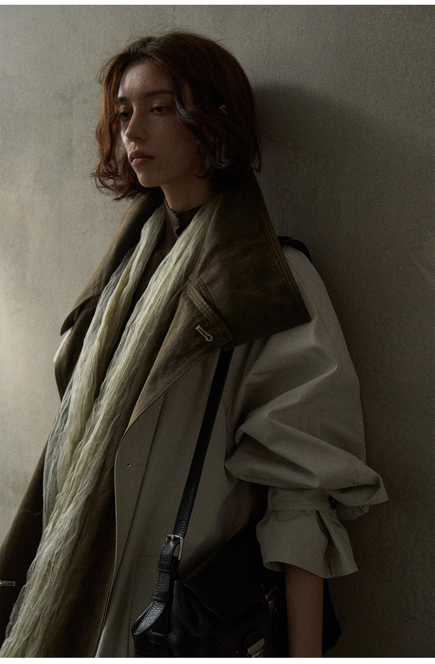 A Fashionable Two-wear, Loose And Long Women's Coat