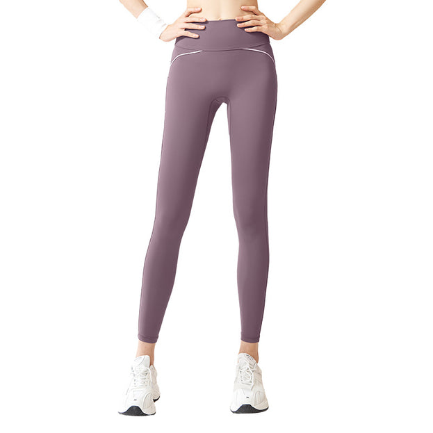 High-Waist Fitness Pants with High Elasticity and Naked Feeling