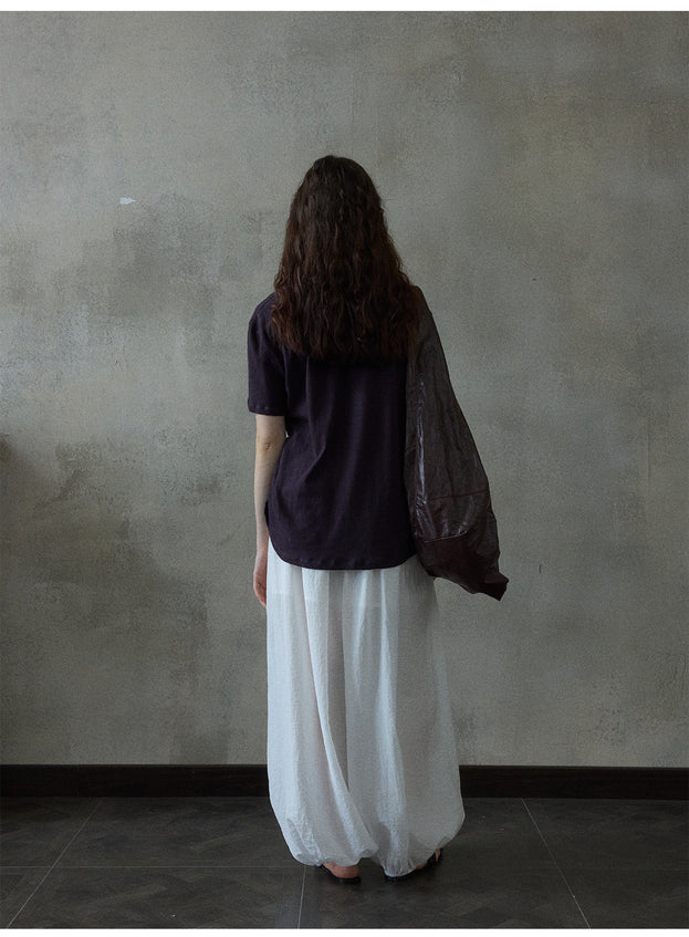 Tencel Drape Air Skirt Pants, Tight Waist, Versatile For Commuting, Casual Women Pant
