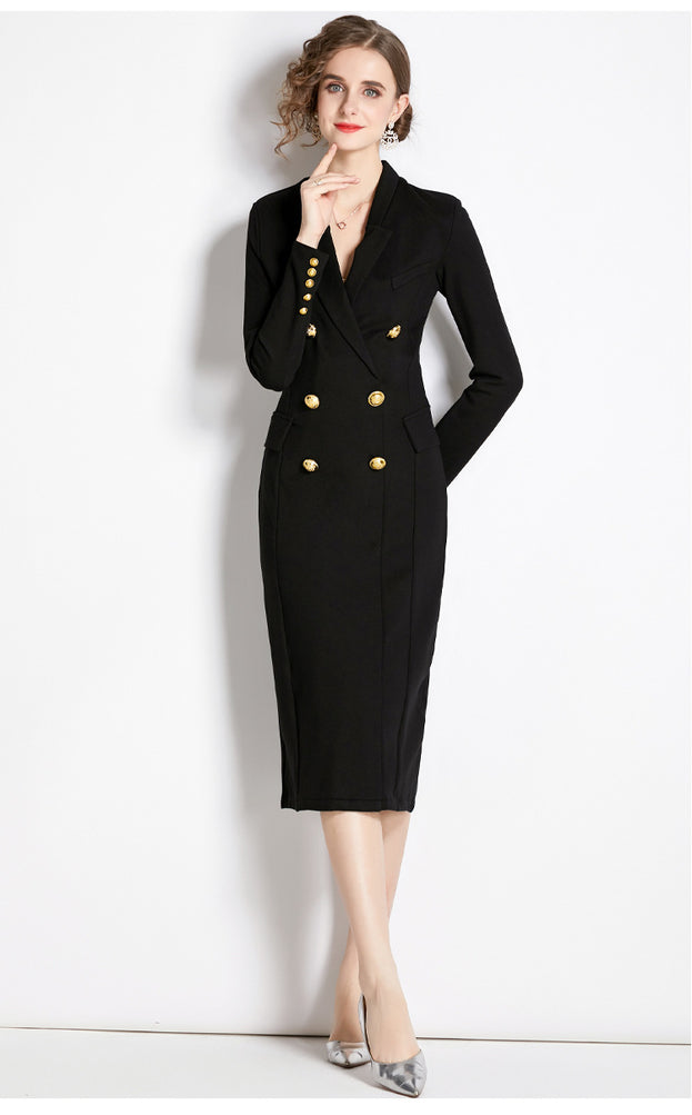Suit Skirt Female Design Sense Waist Slimming Age Reduction Goddess Dress