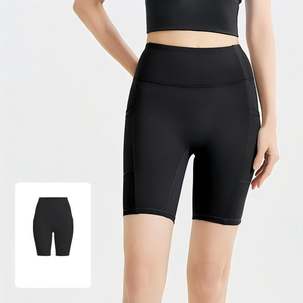 High-Waisted Tummy-Control Yoga Pants with Pockets
