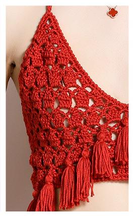 Resort-Style Hollowed Out Tassel V-Neck Strapless Suspender Top and Bag Skirt Two-Piece Set
