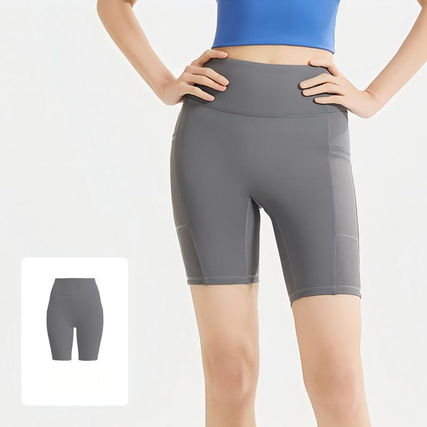 High-Waisted Tummy-Control Yoga Pants with Pockets
