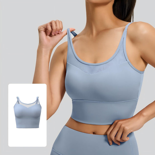 Beautiful Back Cross Gather Sports Fitness Thin Shoulder Bra