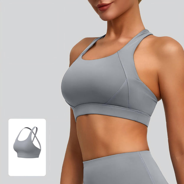 Cross-Detachable High-Elasticity Sports Bra