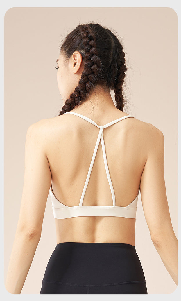 One-piece Sports High Elastic Neck Yoga Vest