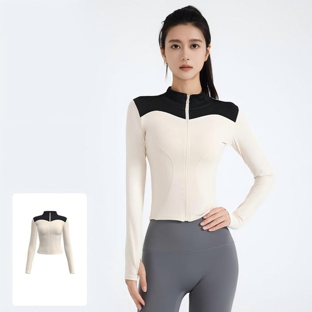 Slimming Tight-Fit Fitness Running Jacket for Women