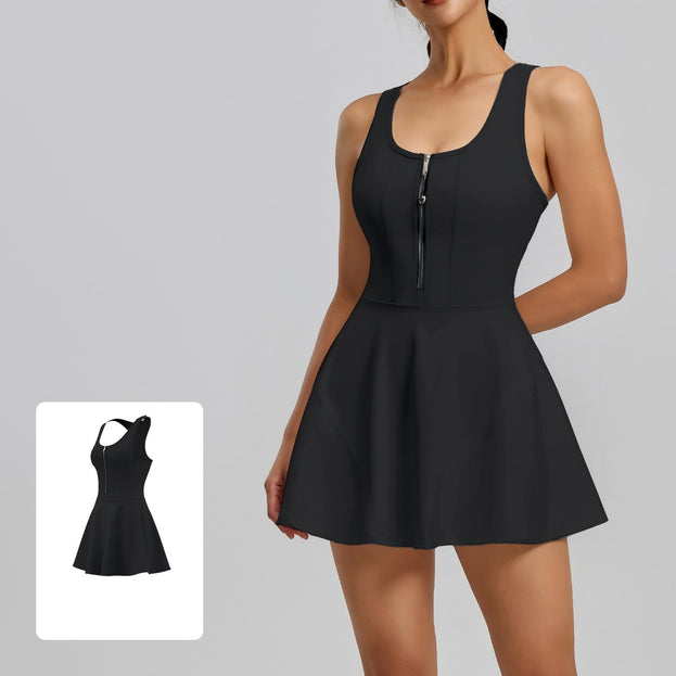 Anti-Glow Outdoor Sport Zipper Dress