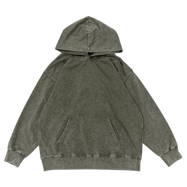 Winter Fashion Trend: Warm And Aged Hooded Cotton Men's Sweatshirt